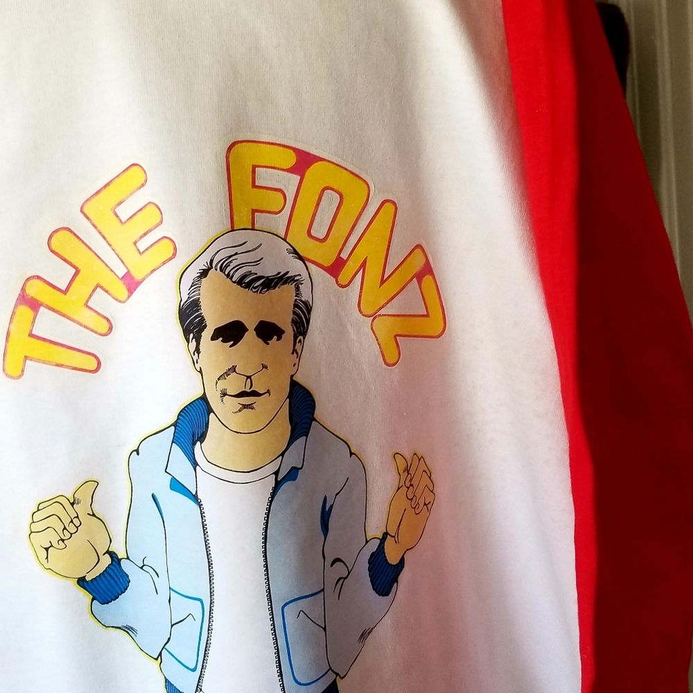 Authentic vintage 1970s THE FONZ Tshirt XL
